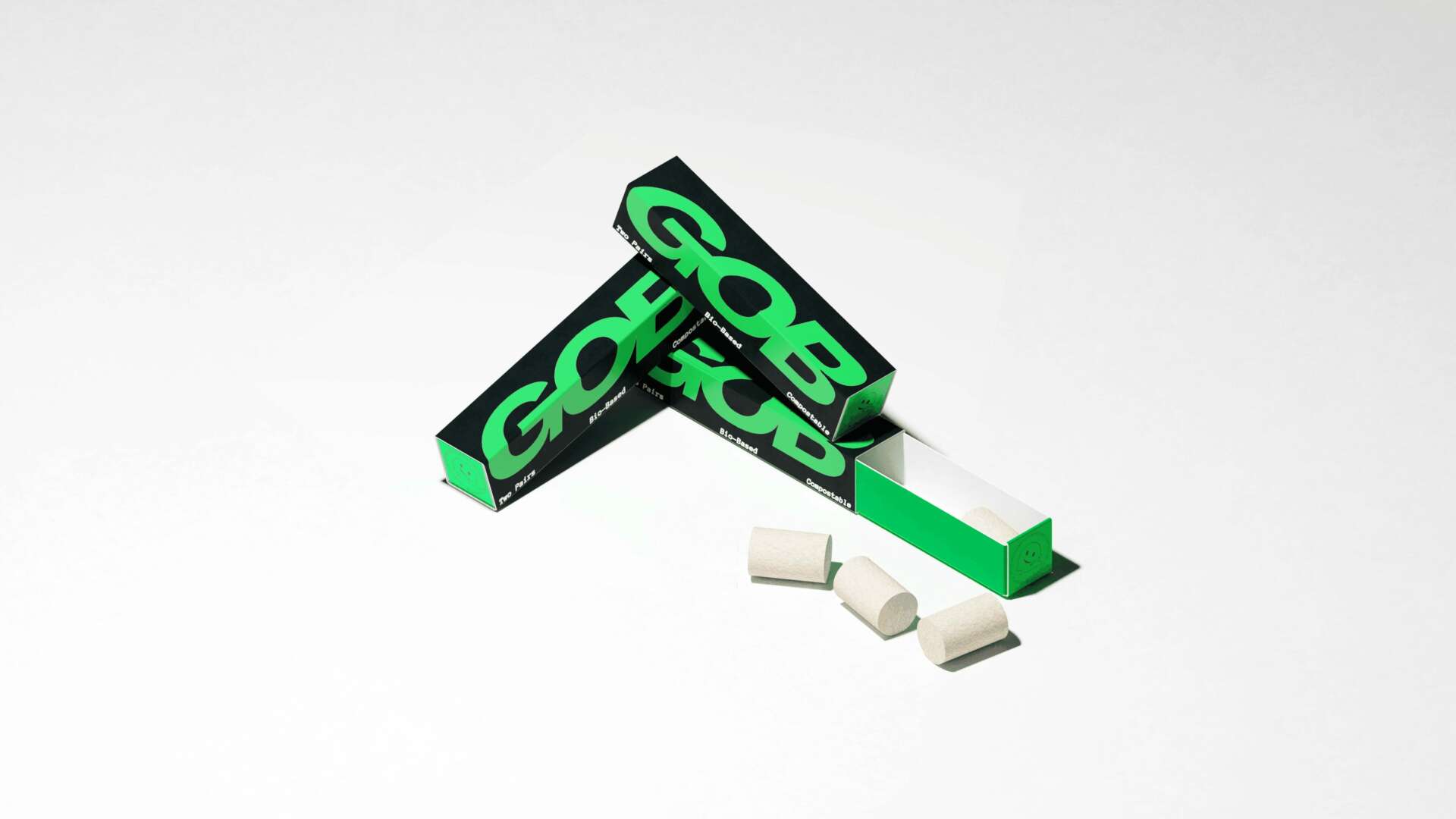 GOB compostable mycelium earplugs replacing plastic consumer products — circular economy companies California"